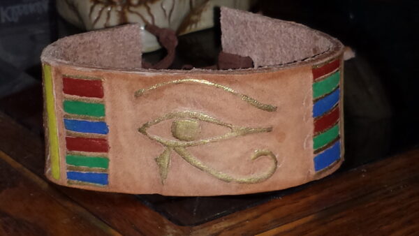 Eye of Horus Leather Bracelet