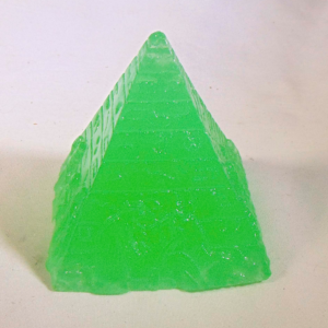 Hand‑Carved Glow Moonstone Pyramid from Luxor, Egypt